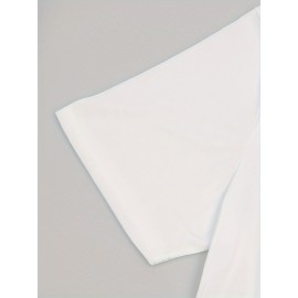 Cartoon Teddy Bear Print, Men's Graphic Design Crew Neck T-shirt, Casual Comfy Tees Tshirts For Summer, Men's Clothing Tops For Daily Vacation Resorts