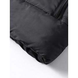 Men's Winter Vest, Lightweight Padding Puffer Vest, Sleeveless Coat Warm Zip Up Quilted Gilet Jacket