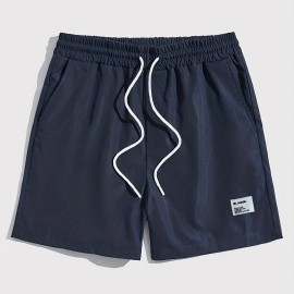 Graphic Pattern Comfy Shorts, Men's Casual Waist Drawstring Shorts For Summer Basketball Beach Resort